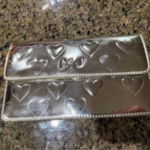 Marc Jacob clutch silver metallic